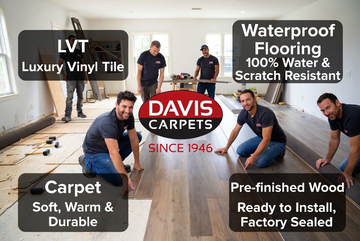 The Davis Carpets team — family owned since 1946